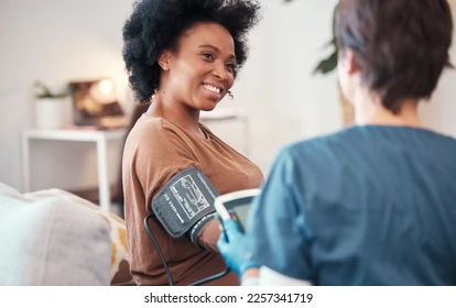 black woman healthcare checkup caregiver 260nw 2257341719